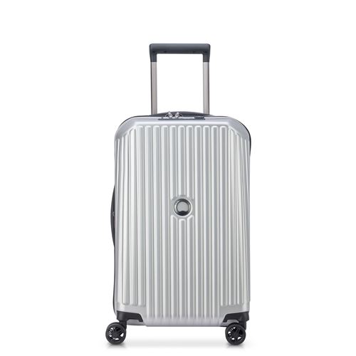 Valise cabine extensible Delsey Securitime Zip 55 cm Gris