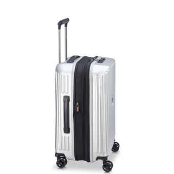 Valise cabine extensible Delsey Securitime Zip 55 cm Gris