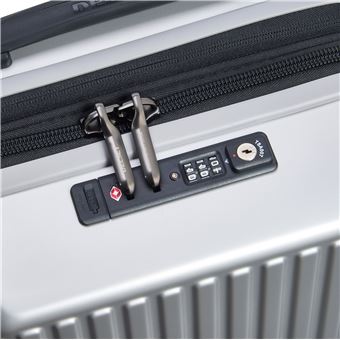 Valise cabine extensible Delsey Securitime Zip 55 cm Gris