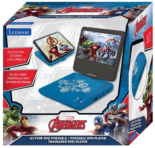 LEXIBOOK Avengers Lecteur CD Portable pour enfant - RCD108AV - 3 ans et +