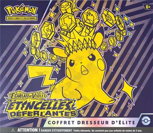 Pokemon Cartes À Collectionner Pokémon Ev08 Coffret Dresseur D'Elite Ecarlates Et Violet Etincelles Déferlantes