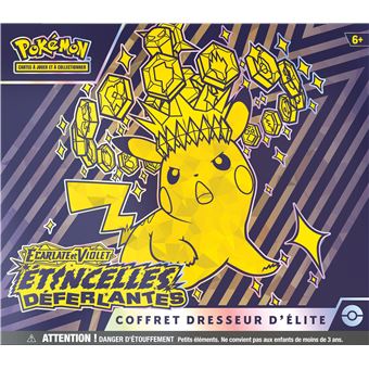 Cartes à collectionner Pokémon EV08 Coffret Dresseur d'Elite Ecarlates et Violet Etincelles Déferlantes - 1
