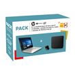 Pack HP PC Ultra-Portable Pavilion 13-an0002nf 13.3" + Souris sans fil X3500 + Housse de protection Noir