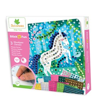 Jeu créatif Sycomore Stick n Fun PM Mosaïques Chevaux