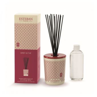 Bouquet parfume décoratif avec recharge Esteban Esprit de thé 100 ml