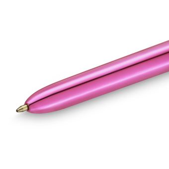 Stylo à bille Bic Shine 4 couleurs Rose