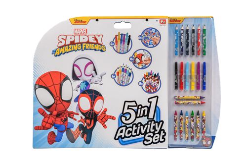 Set de dessin Canenco Marvel Spidey and his amazing friends 5 en 1 Activity set