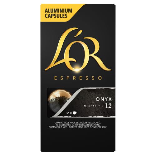 Pack de 10 Capsules café Maison du café L’Or Espresso Onyx Noir
