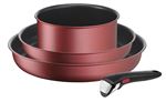 Batterie de cuisine Tefal 4 pièces Ingenio Daily Chef L3989302 Rouge Surprise