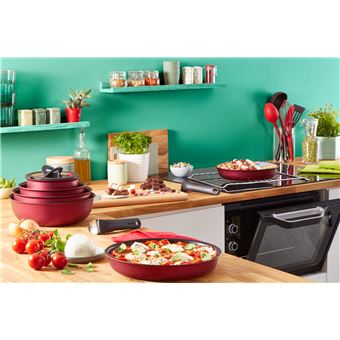 Batterie de cuisine Tefal 4 pièces Ingenio Daily Chef L3989302 Rouge Surprise