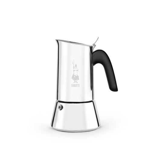 BIALETTI Cafetera exprés Venus de acero inoxidable para 4 tazas plata