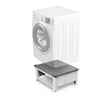 Réhausseur pour appareil électroménager avec panier métallique Meliconi Base Space Basket 656143 Blanc