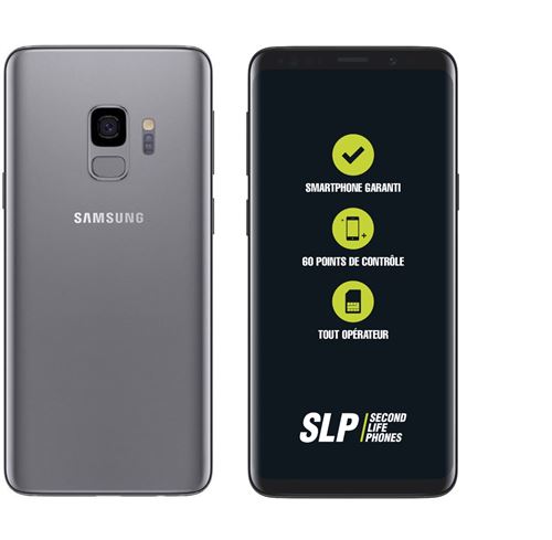 Smartphone Samsung Galaxy S9 5.8 Double SIM 64 Go Argent Slp Reconditionné Grade Premium