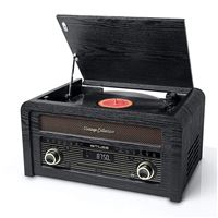 INOVALLEY RETRO29-E Chaîne Hifi vinyle style rétro Bluetooth - Lecteur CD / K7  Audio / FM / USB - La Poste