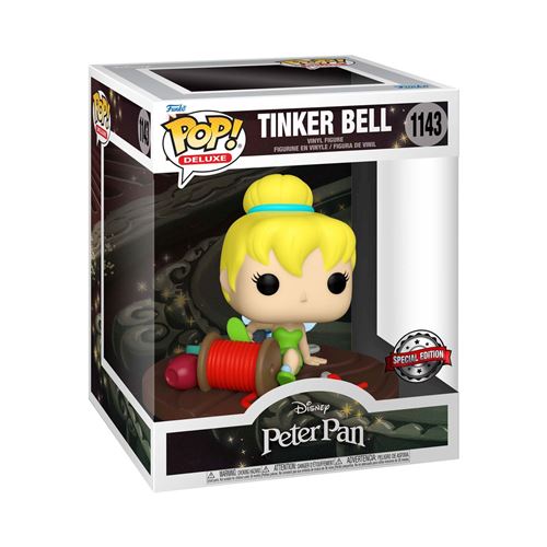 Figurine Funko Pop Deluxe Disney Peter Pan Tinker Bell on spool Exclusivité FNAC