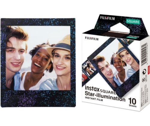 Fujifilm 10 films Instax Square Mono Star illumination
