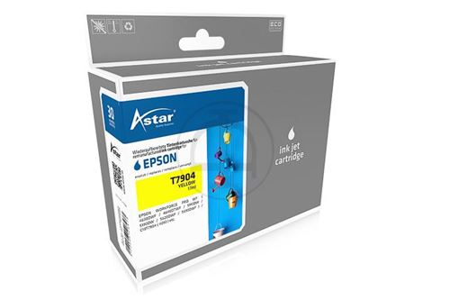  Astar AS15389 Cartouche d'encre Remanufactur&eacute;e compatible avec Imprimante Epson Jaune