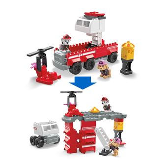Jeu de construction Mega Bloks La Pat'Patrouille Super camion de pompier de Marcus