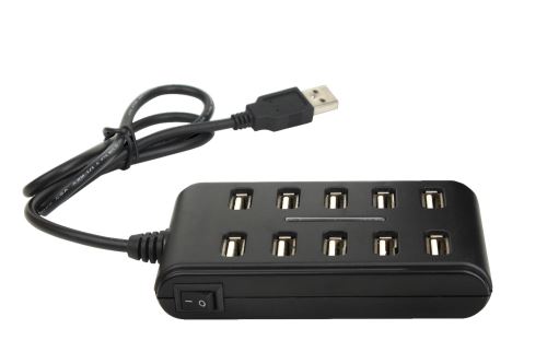 Hub On Earz Mobile Gear 10 Ports USB 2.0 mit 2.5A Netzteil