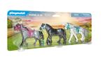 Playmobil Country 70999 3 chevaux Frison, Knabstrupper, Andalou