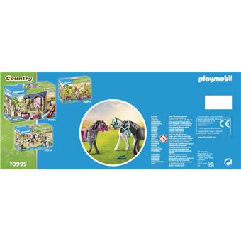 Playmobil Country 70999 3 chevaux Frison, Knabstrupper, Andalou