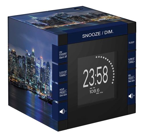 Radio réveil BigBen Interactive Cube Projecteur
