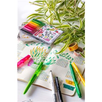 Pochette de 12 rollers Uniball Signo Couleurs Florales assortis