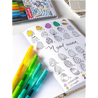 Pochette de 12 rollers Uniball Signo Couleurs Florales assortis