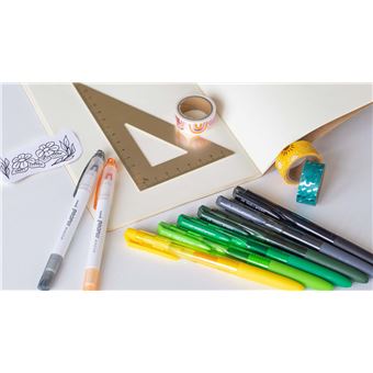 Pochette de 12 rollers Uniball Signo Couleurs Florales assortis