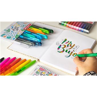 Pochette de 12 rollers Uniball Signo Couleurs Florales assortis