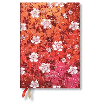 Agenda scolaire Paperblanks 2020 2021 Sakura Midi Semainier