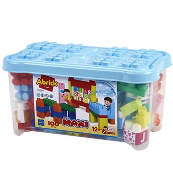 Jeu de construction Ecoiffier Abrick Les Maxi Chiffres et lettres 100 pièces