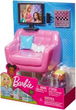 Playset Barbie Mobilier TV