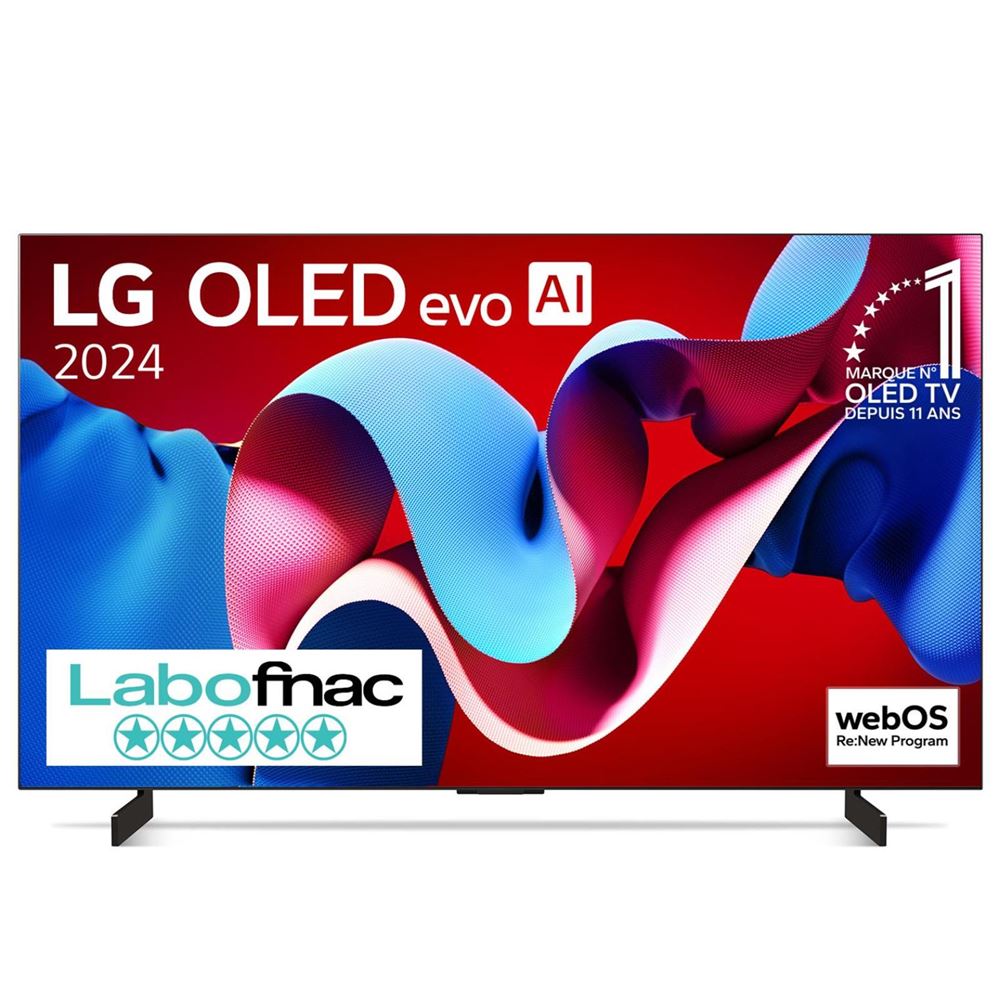 TV OLED Evo LG OLED42C4 106 cm 4K UHD Smart TV 2024 Noir et Brun