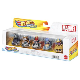 Pack 5 véhicules Hot Wheels Raceverse Marvel