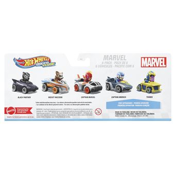 Pack 5 véhicules Hot Wheels Raceverse Marvel