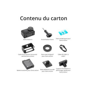 Caméra sport DJI Osmo Action 4 Standard Combo Noir