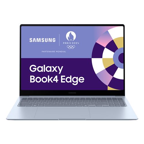 PC Portable Samsung Galaxy Book4 Edge 16 Ecran tactile Copilot+ PC Qualcomm® Snapdragon® X Elite 16 Go RAM 1 To SSD Gris Glacier