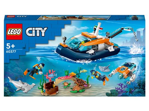 LEGO® City 60377 Le bateau d’exploration sous-marine