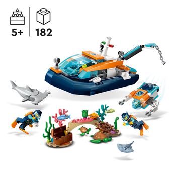 LEGO® City 60377 Le bateau d’exploration sous-marine