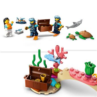 LEGO® City 60377 Le bateau d’exploration sous-marine