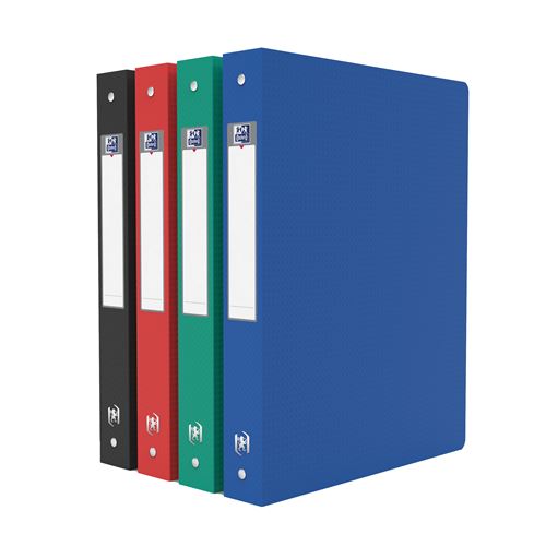 Classeur 4 Anneaux En Polypropylène Semi Rigide A4 - Dos 30 Mm - Coloris Assortie