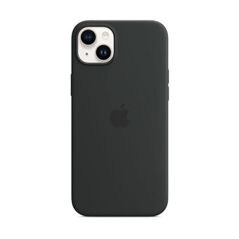 Apple - Coque de protection pour téléphone portable - compatibilité avec MagSafe - silicone - noir minuit - pour iPhone 14 Plus