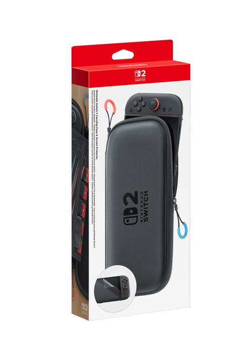 Pochette de transport et protection d’écran Nintendo pour Nintendo Switch 2 Noir