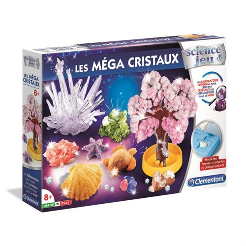 Science et jeu : les méga cristaux Clementoni Jeux
