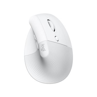 Souris verticale sans fil Bluetooth Logitech Lift pour Mac Blanc et gris - 1