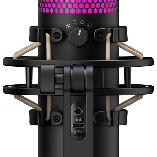 Microphone filaire HyperX Quadcast S Noir | fnac Suisse - Microphone