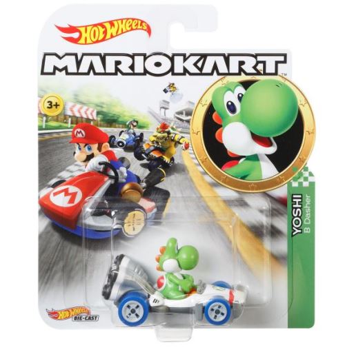 Voiture Hot Wheels Véhicule Mario Kart Yoshi B-Dasher