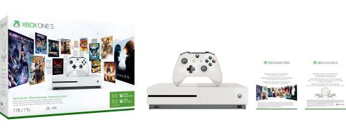 Microsoft Xbox One S - Starter Bundle - console de jeux - 4K - HDR - 1 To HDD - blanc