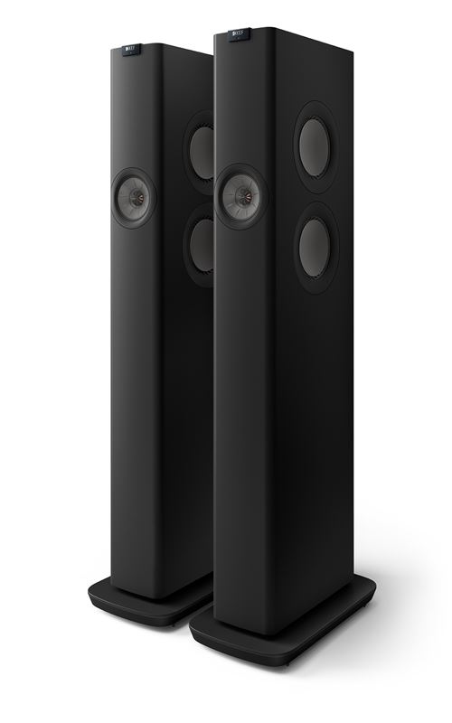 Enceintes connect&eacute;es Hi-Fi KEF LS60 Wireless Noir vendues &agrave; la paire